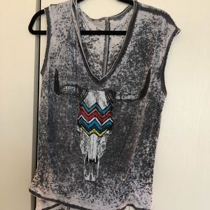 Chaser brand bull skull tank